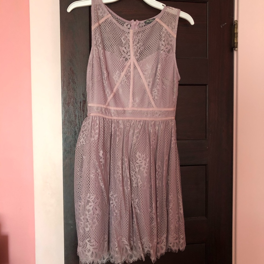 Lily Rose Lavender Lace Dress